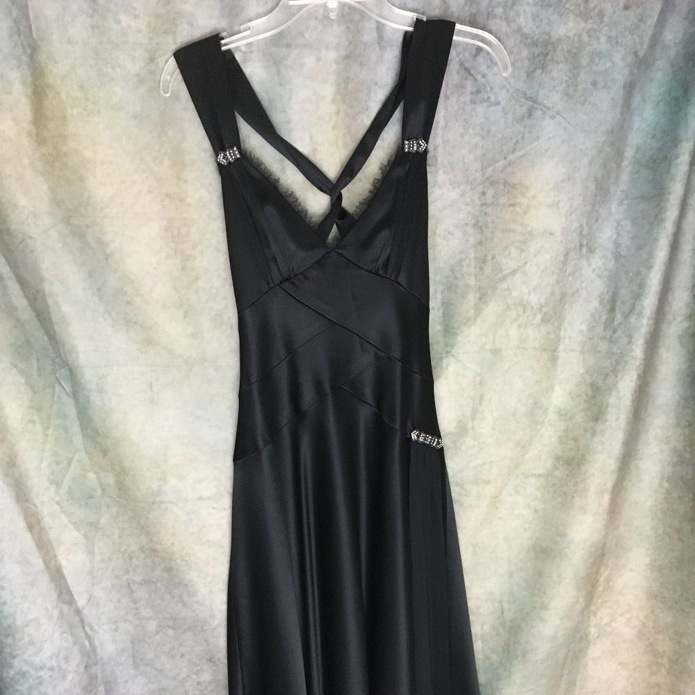 Black retro evening dress